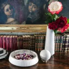 Moderner Sphere Briefbeschwerer aus italienischem Satin White Marmor, 2 Stück - Sphere Viadurini