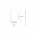 Fiam Italia Dorian Boden- / Wandspiegel 202x105cm made in Italy Viadurini