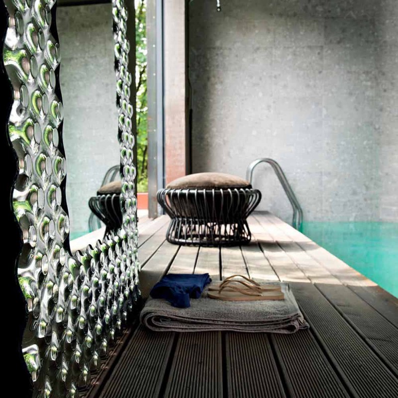 Fiam Italia Pop moderner Wand- / Bodenspiegel 216x116cm made in Italy