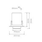 Fotoprojektor Deckenlampe aus weißem oder schwarzem Aluminium 4 Stück - Etruskisch Viadurini