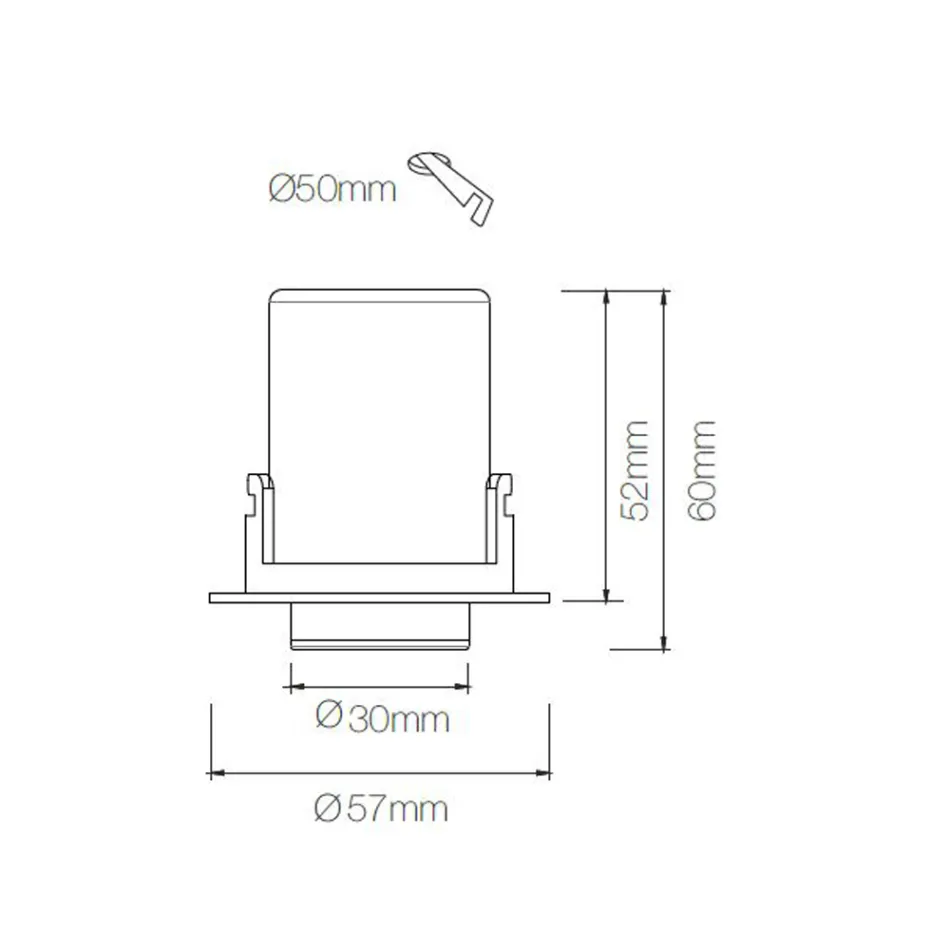 Fotoprojektor Deckenlampe aus weißem oder schwarzem Aluminium 4 Stück - Etruskisch Viadurini