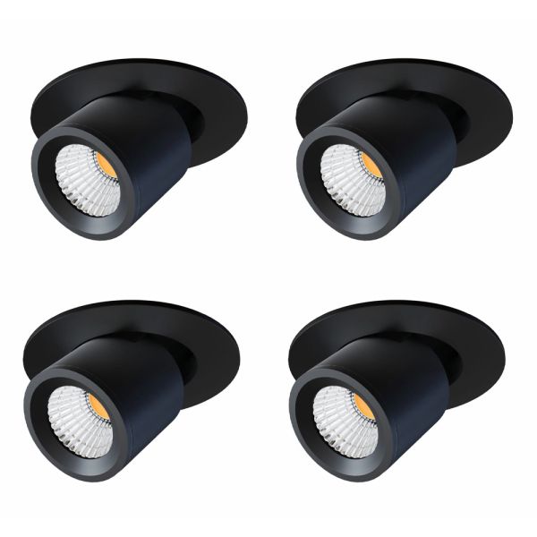 Led projektor verstellbare deckenleuchte aus aluminium 4 stück - etruskisch
