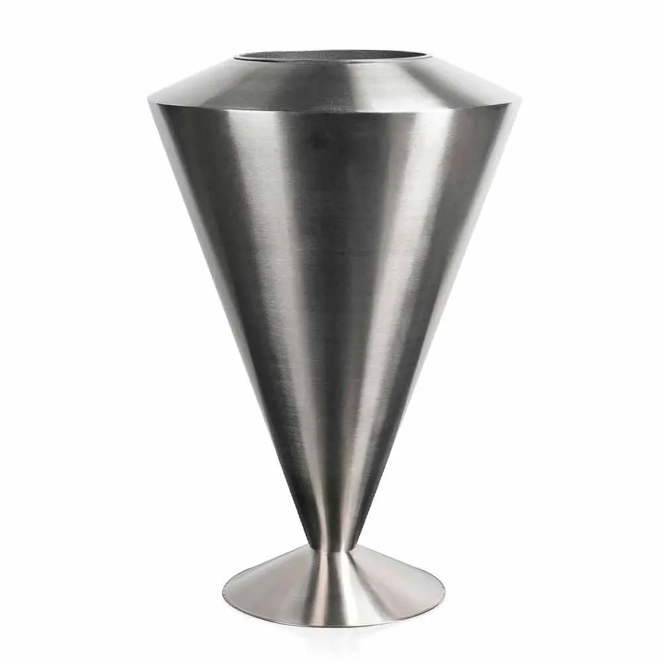 Moderner Boden Frappeuse in Stahl Satin Finish Made in Italy - Astana Viadurini