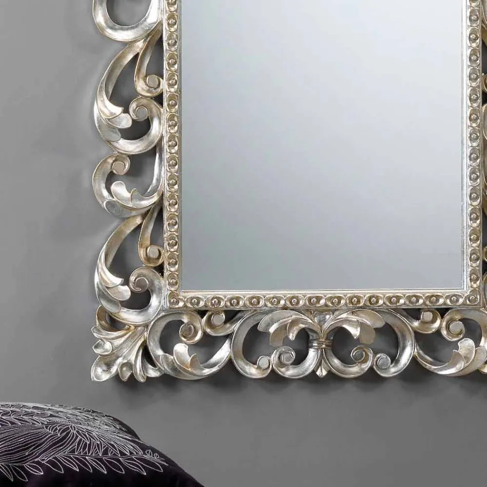 Große vertikale Wandspiegel mit verziertem Rahmen Paris Viadurini