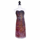 Italienische handgefertigte Schürze aus Baumwolle mit manuellem Kunstdruck - Marken Viadurini