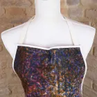 Italienische handgefertigte Schürze aus Baumwolle mit manuellem Kunstdruck - Marken Viadurini