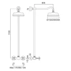 Handgefertigtes Messing-Duschkopfset im klassischen Stil - Miriano Viadurini