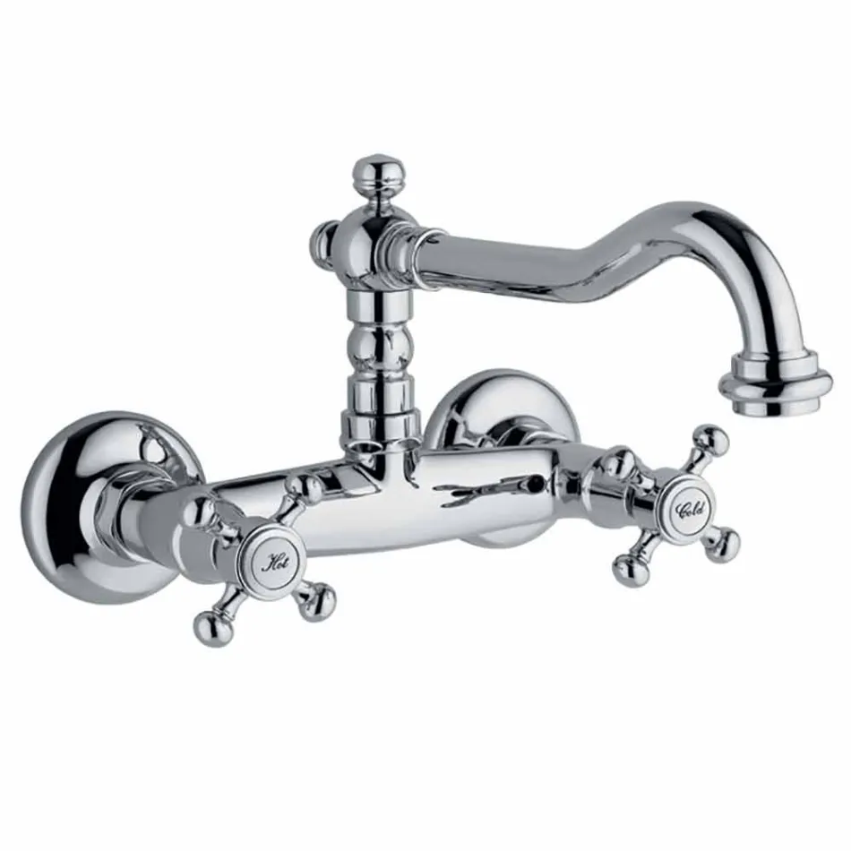 Classic Style Group für Wandküchenwaschbecken aus Messing Made in Italy - Limousine Viadurini