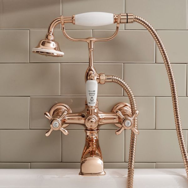 Vintage design messing-badewannengruppe, hergestellt in italien - klarisa