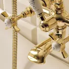 Messing-Badewannengruppe im Vintage-Stil, hergestellt in Italien - Katerina Viadurini