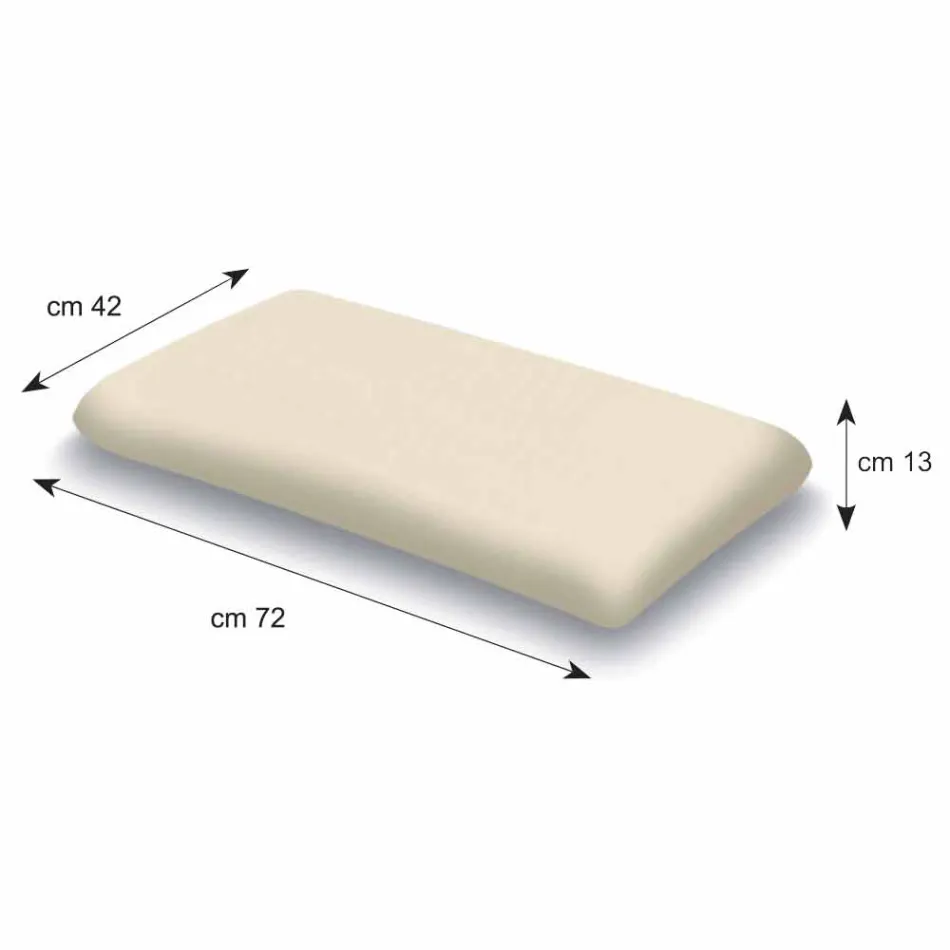 13 cm hohes Memory Foam Kissen Made in Italy - Magnolie Viadurini