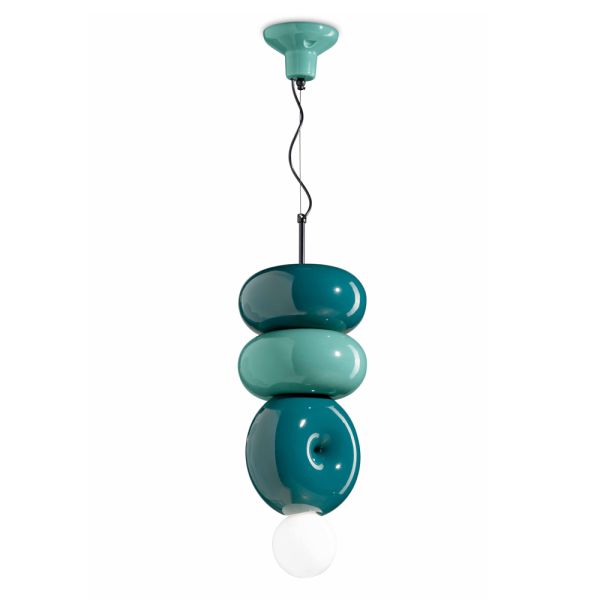 3-elemente-lampe aus keramik in verschiedenen formen, hergestellt in italien – bumbum