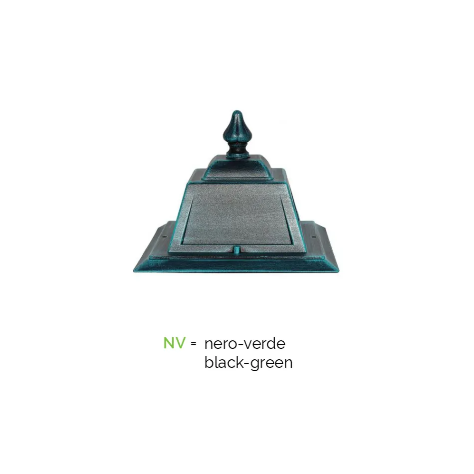 Vintage-Außenwandleuchte aus Aluminium, hergestellt in Italien – Doroty Viadurini