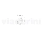 Gartenwandleuchte aus Aluminium, hergestellt in Italien, Aquilina Viadurini