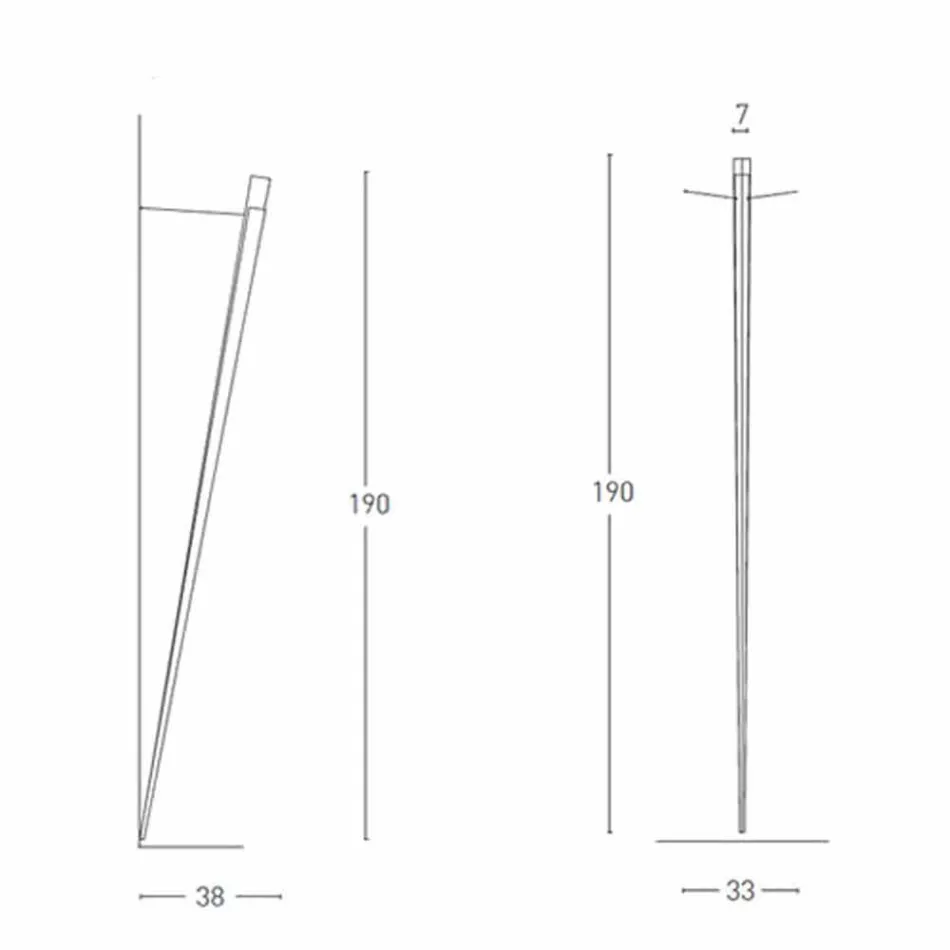 Dimmbare Metall-Wandleuchte mit integrierter LED Made in Italy - Celine Viadurini
