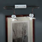 Country Handverzierte Wandleuchte aus Keramik - Rom Viadurini