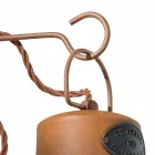 Wandlampe aus Keramik und Eisen Rost Desiree Ferroluce Viadurini