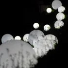 Kugelkugel- / Tischleuchte Slide Globo weiß hell made in Italy Viadurini