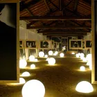 Kugelkugel- / Tischleuchte Slide Globo weiß hell made in Italy Viadurini