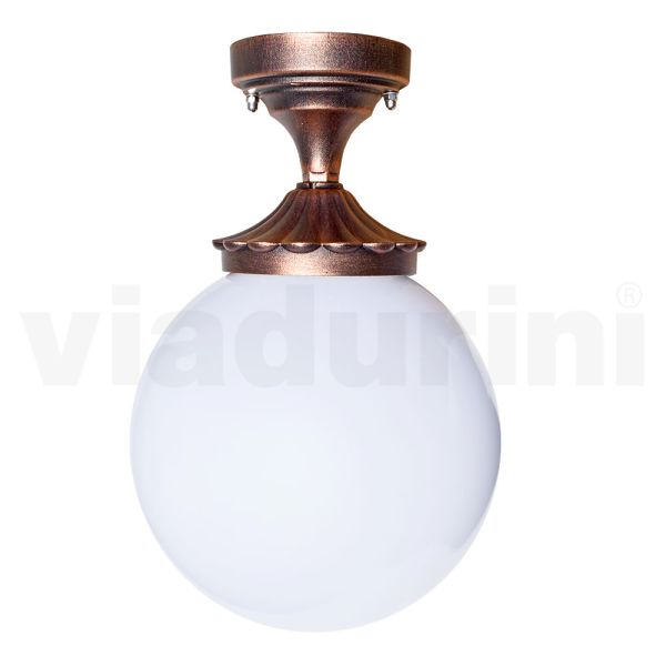 Deckenleuchte aus acryl und schwarzem aluminium made in italy - trovanero
