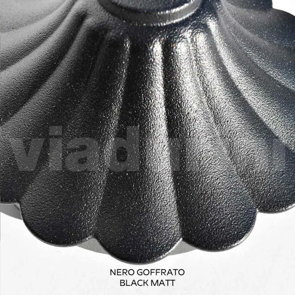 Deckenleuchte aus Acryl und schwarzem Aluminium Made in Italy - Trovanero Viadurini