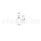 Deckenleuchte aus opalem Acryl und weißer Aluminiumstruktur - Trovabianco Viadurini