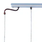 Pendelleuchte 3 Lichter Vintage Handgefertigtes Eisen und Keramik - Chieti Viadurini