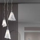 Handgefertigte venezianische Hängelampe aus mundgeblasenem Glas - Chrystal Viadurini