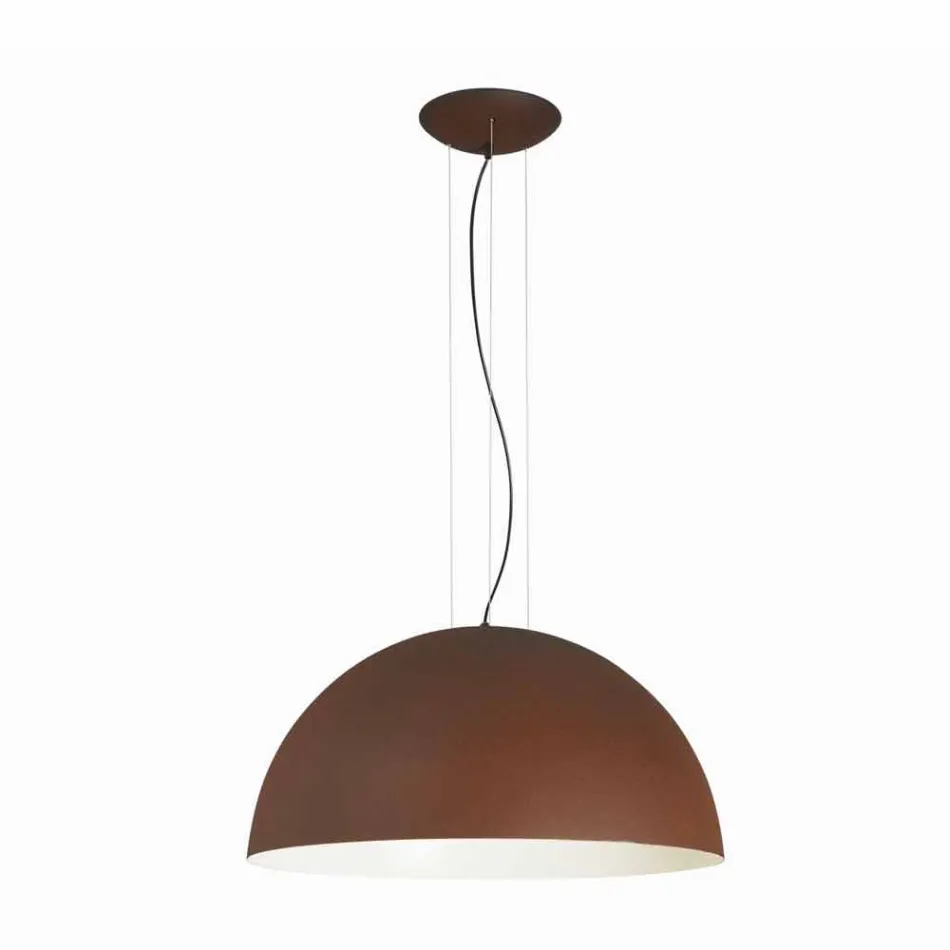 Zweifarbige Pendelleuchte aus Stahl Ø40x H20x L.cavo100cm, Luce Viadurini