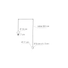 Pendelleuchte mit Canneté-Glaszylindern Made in Italy - Oris Viadurini