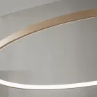 Pendelleuchte mit horizontaler runder LED-Leuchte aus Metall – Maulbeere Viadurini