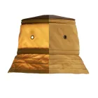 Pendelleuchte mit Lampenschirm aus Polyester Made in Italy - Toscot Junction Viadurini