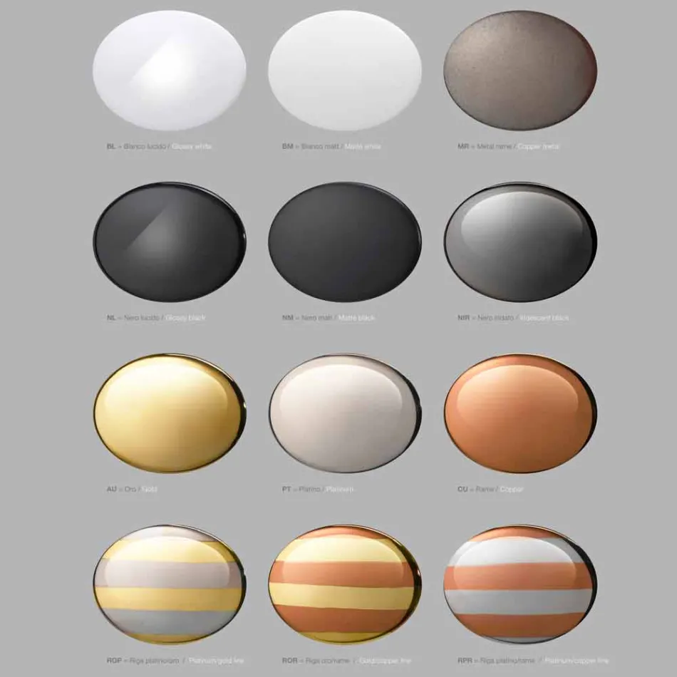 Designer Pendelleuchte in der Keramik Die Lustri 8 Viadurini