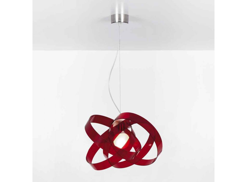 Modernes Design Pendelleuchte aus Methacrylat, Diam. 6cm Ferdi Viadurini