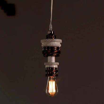 Design Hängelampe in Keramik 3 Oberflächen Made in Italy - Futurismus Viadurini