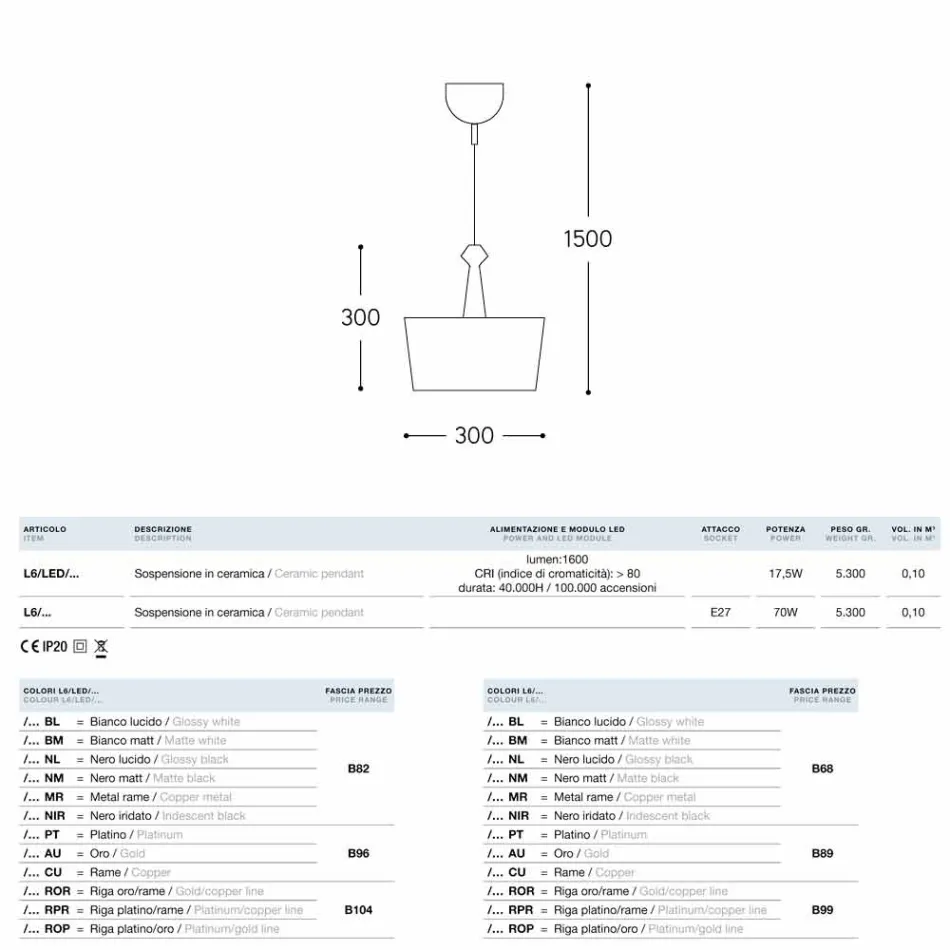 Pendelleuchte Design Die Keramik Lustri 6 Viadurini