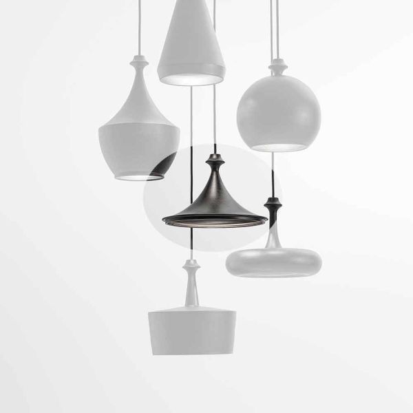 Hängeleuchte led aus keramik - lustrini l1 aldo bernardi
