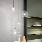 Design Hängelampe aus Metall und Glas Made in Italy - Donatina Viadurini