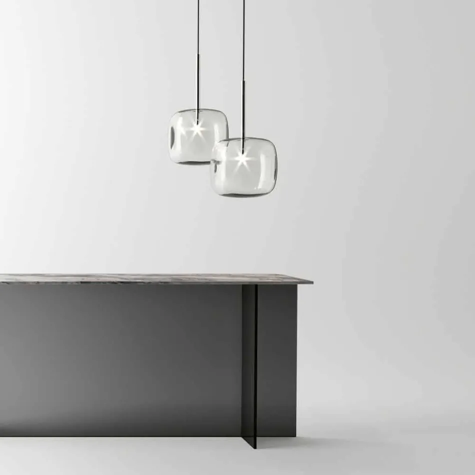 Design Hängelampe aus glänzendem Metall Made in Italy - Donatina Viadurini