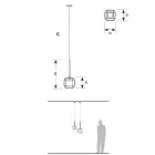 Design Hängelampe aus glänzendem Metall Made in Italy - Donatina Viadurini