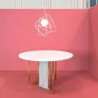 Pendelleuchte aus modernem Stahl Ø60xh.60xL.cavo200cm, Adele Viadurini