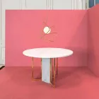 Pendelleuchte aus modernem Stahl Ø60xh.60xL.cavo200cm, Adele Viadurini