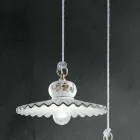 Handverzierte Keramik-Pendelleuchte - Rom Viadurini