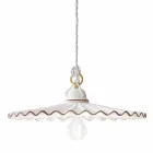 Pendelleuchte aus Keramik von Ferroluce L'Aquila Viadurini