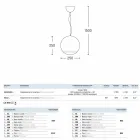 Lamp Keramiksuspension Globus Aldo Bernardi Viadurini
