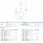 Die Pendelleuchte keramische Glasur 3 Aldo Bernardi Viadurini