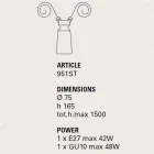 Keramik Pendelleuchte für Battersea - Toscot Komposition Viadurini
