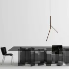 Hängelampe aus Massivholz in verschiedenen Ausführungen, hergestellt in Italien – Orlov Viadurini