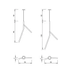 Hängelampe aus Massivholz in verschiedenen Ausführungen, hergestellt in Italien – Orlov Viadurini