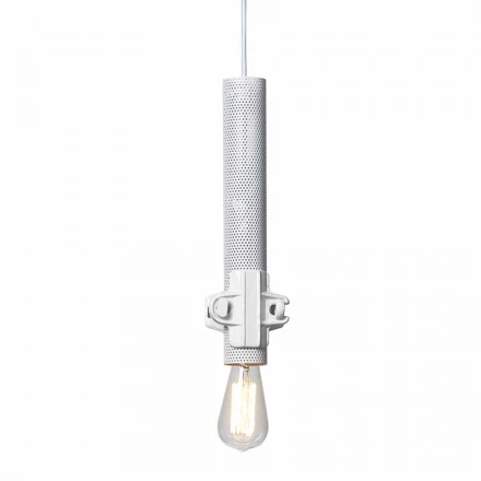 Hängelampe in Weiß, Anthrazit oder Gold Metall 2 Größen - Mekkasmo Viadurini